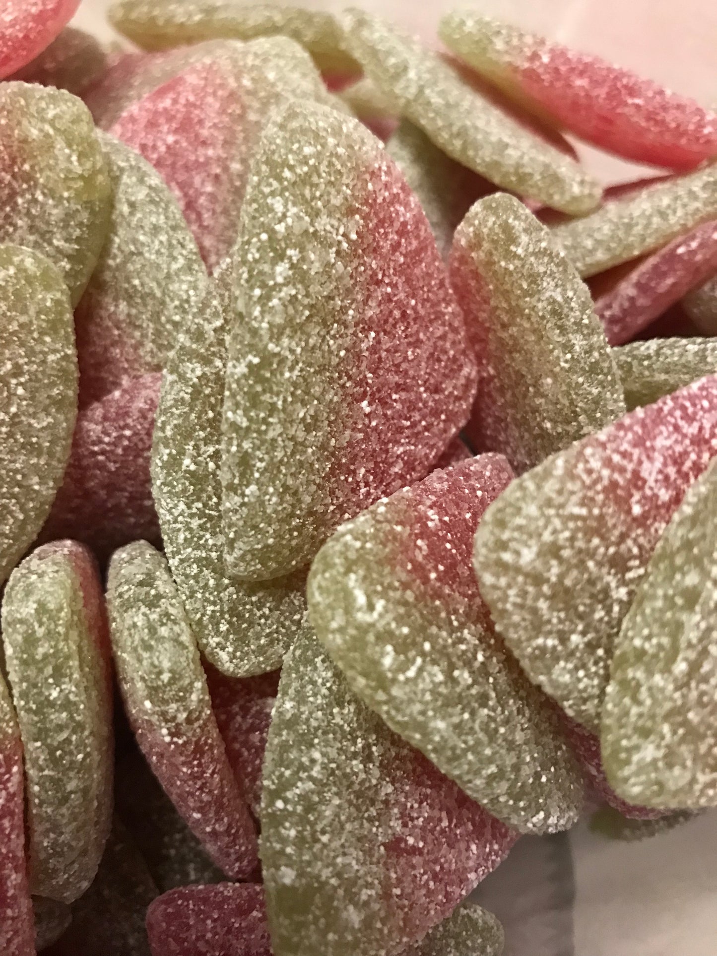 Fizzy water melon slices