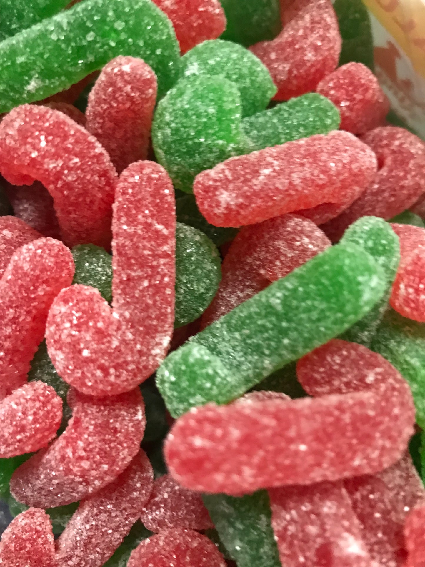 Sugared candy canes 100g
