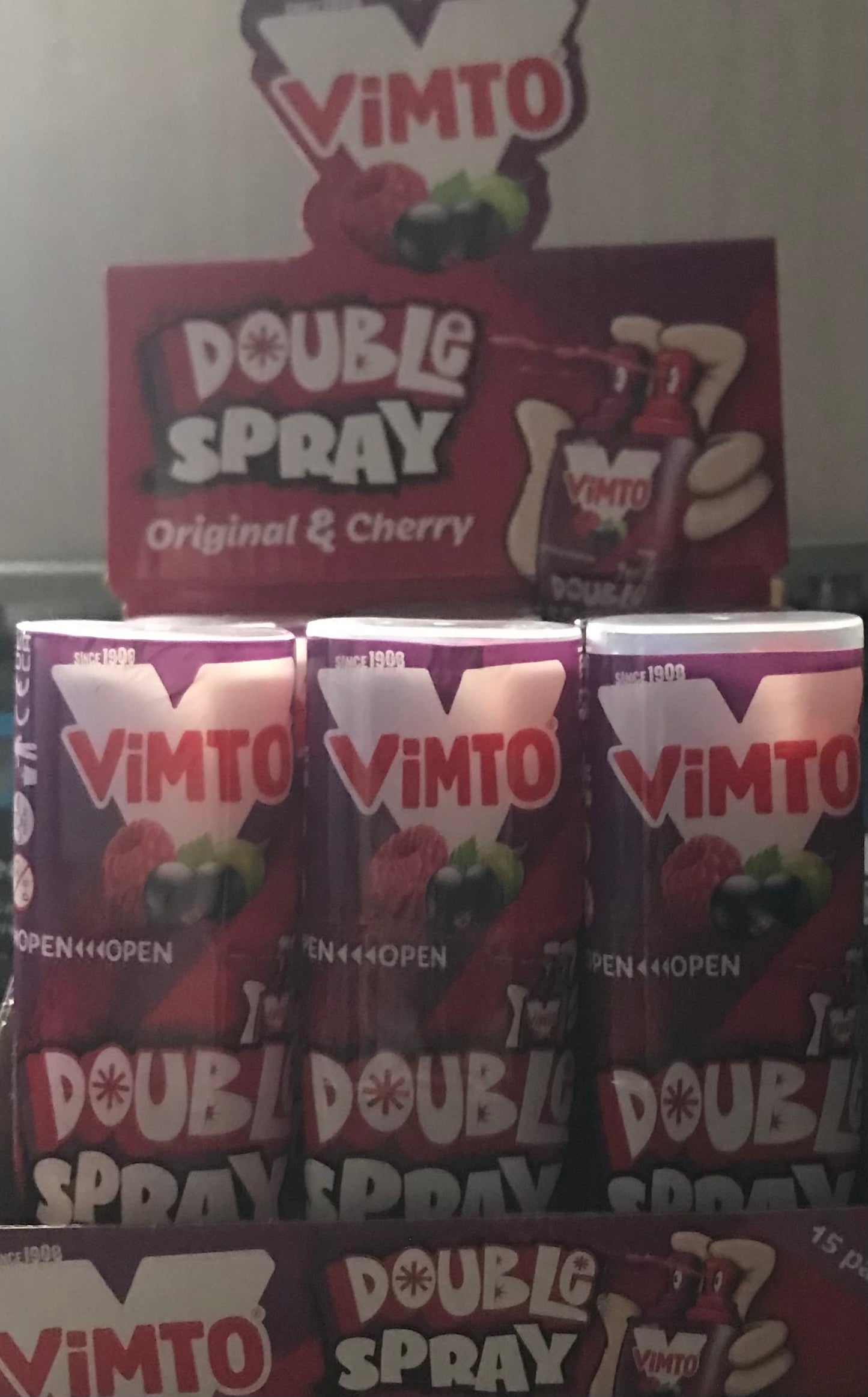 Vimto double spray