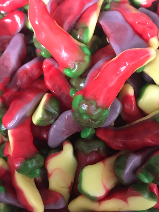 Jelly filled fire peppers